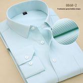 Men's Black Shirt Long Sleeve Shirt Business Slim Fit